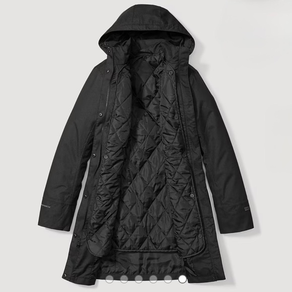 Eddie Bauer Women's Girl on the Go Insulated Waterproof Trench Coat
Black Large - Picture 6 of 16